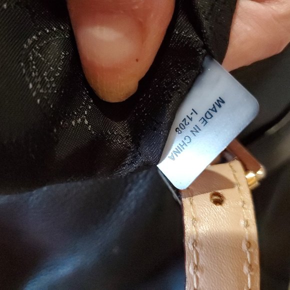 Euc Vintage Michael Kors Black Leather Tote bag Purse c - Picture 9 of 9